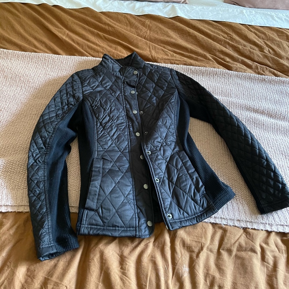 Black quilt jacket